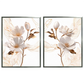 Kit 2 Quadros: Floral Elegância Fluida