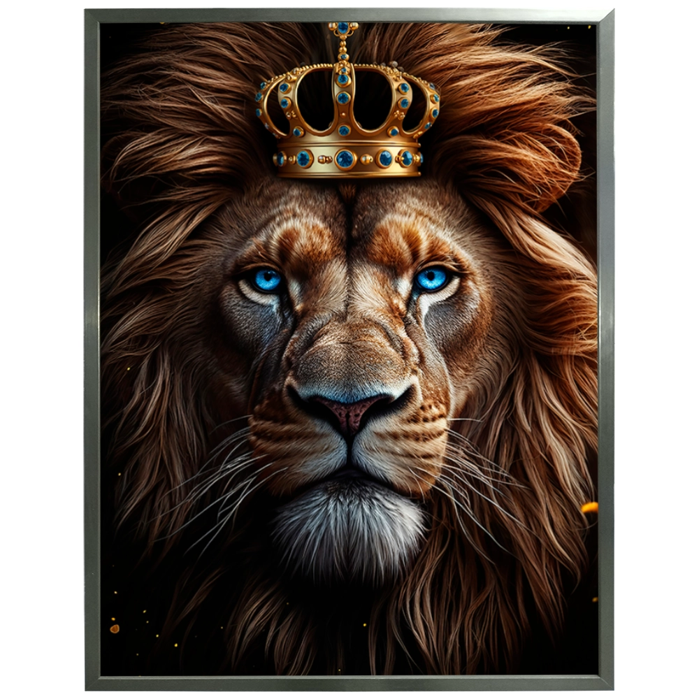 Quadro Leão Majestade Indomável