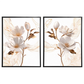 Kit 2 Quadros: Floral Elegância Fluida