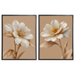 Kit 2 Quadros: Floral Terra Serena