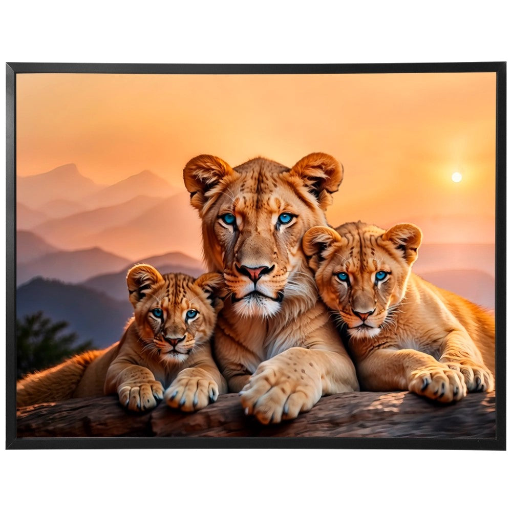 Quadro Leão Força Materna