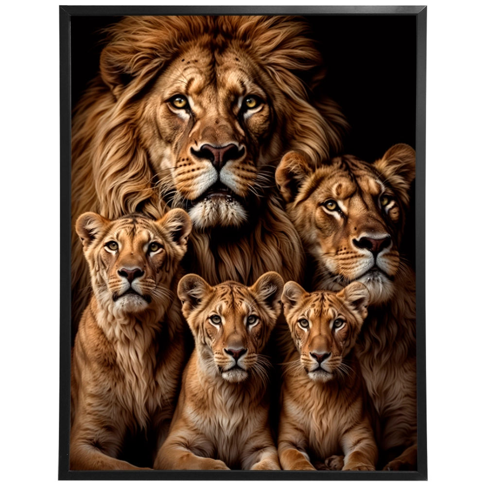 Quadro Leão Reino de Amor